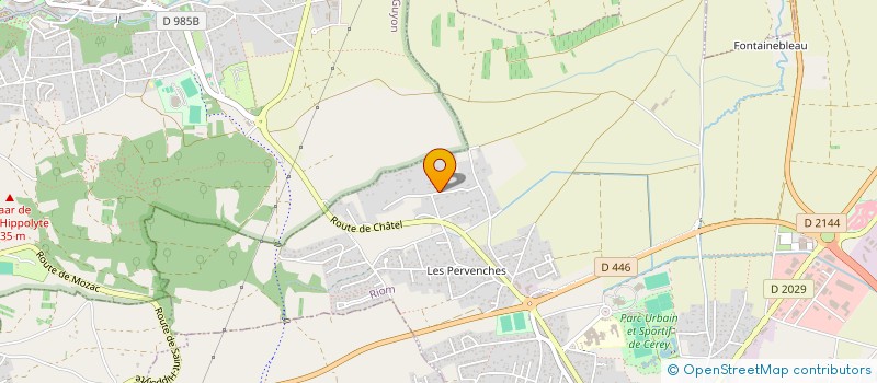 localisation de l'entreprise FLEUR 63  RIOM