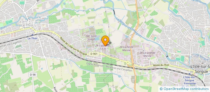 localisation de l'entreprise FLEUR ALIZEE  LE THOR