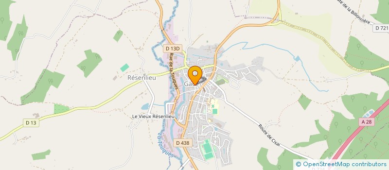 localisation de l'entreprise FLEUR & ART à GACE