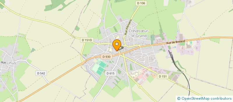 localisation de l'entreprise FLEUR BLEUE  CREVECUR-LE-GRAND