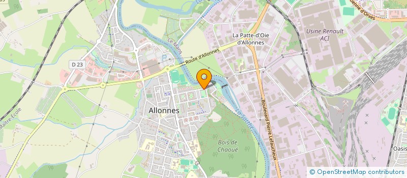 localisation de l'entreprise FLEUR D'AFRIQUE à ALLONNES