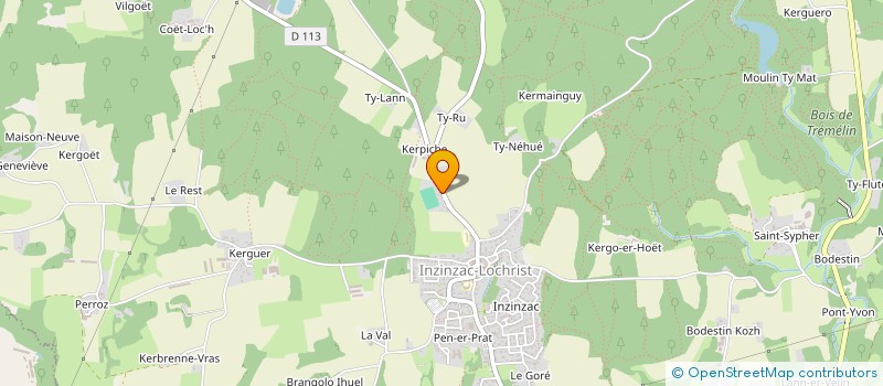 localisation de l'entreprise FLEUR D'AJONC INZINZAC  INZINZAC-LOCHRIST