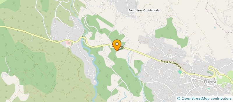 localisation de l'entreprise FLEUR D'AZUR  FLAYOSC