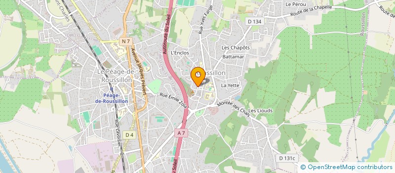 localisation de l'entreprise FLEUR D'ORANGER  ROUSSILLON