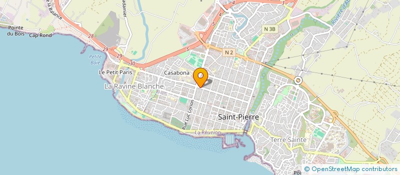 localisation de l'entreprise FLEUR DE CAFE à SAINT-PIERRE