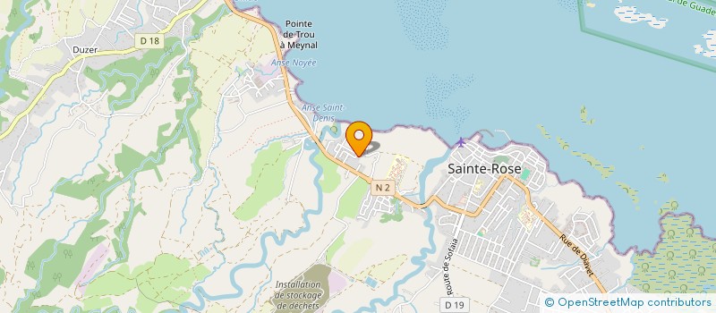 localisation de l'entreprise FLEUR DE CANNE  SAINTE-ROSE