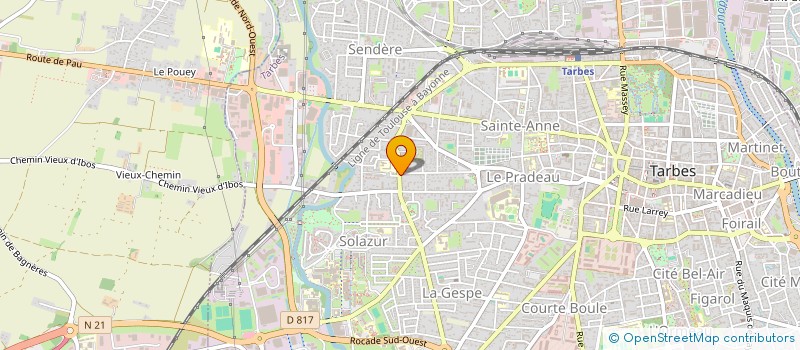 localisation de l'entreprise FLEUR DE CUIR à TARBES