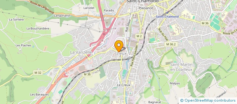 localisation de l'entreprise FLEUR DE JADE  SAINT-CHAMOND