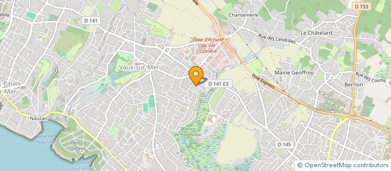 localisation de l'entreprise FLEUR DE L ESTRAN  VAUX-SUR-MER