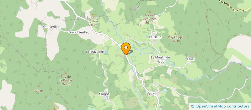 localisation de l'entreprise FLEUR DE LA COLLINE  VEIX