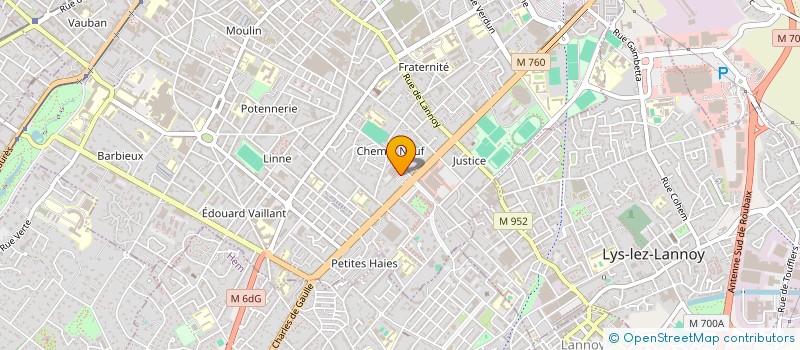 localisation de l'entreprise FLEUR DE LYS à ROUBAIX