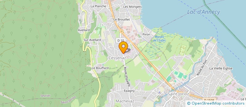 localisation de l'entreprise FLEUR DE LYS  SEVRIER