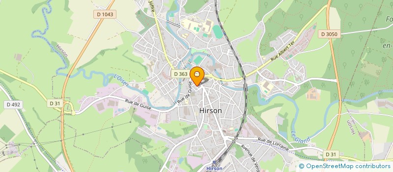 localisation de l'entreprise FLEUR DE LYS  HIRSON