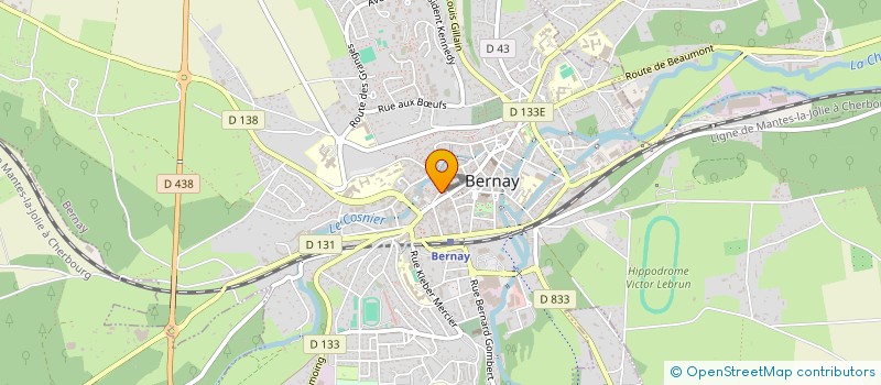 localisation de l'entreprise FLEUR DE LYS à BERNAY