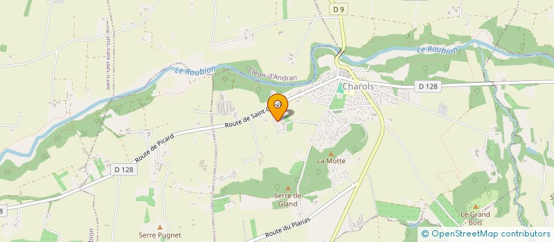 localisation de l'entreprise FLEUR DE METAL  CHAROLS