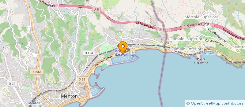 localisation de l'entreprise FLEUR DE MOZZA à MENTON