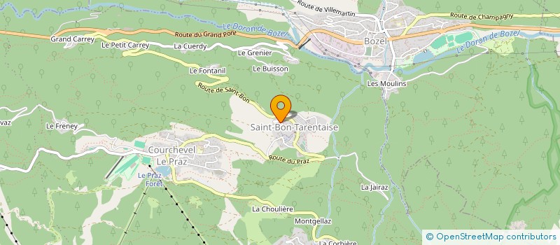 localisation de l'entreprise FLEUR DE NEIGE à COURCHEVEL