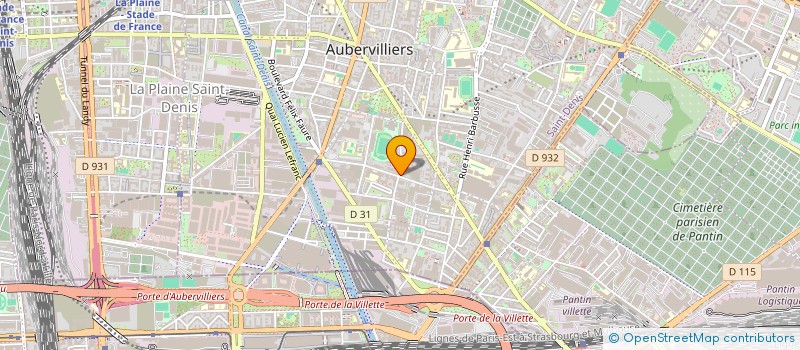 localisation de l'entreprise FLEUR DE PAIN  AUBERVILLIERS