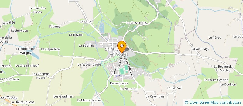 localisation de l'entreprise FLEUR DE SARRASIN  SAINT-GERMAIN-EN-COGLES