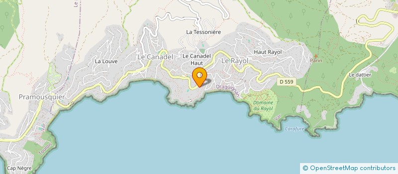 localisation de l'entreprise FLEUR DE SEL à RAYOL-CANADEL-SUR-MER