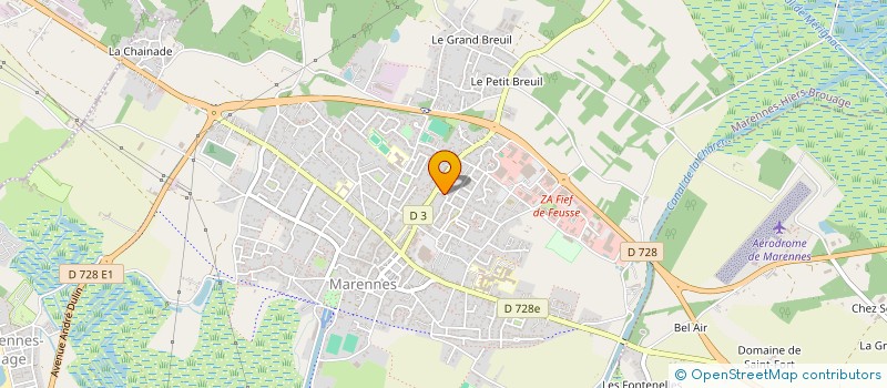 localisation de l'entreprise FLEUR DE SEL  MARENNES-HIERS-BROUAGE