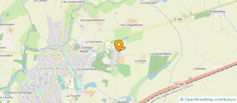 localisation de l'entreprise FLEUR DE SEL  LES ACHARDS