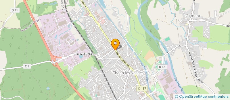 localisation de l'entreprise FLEUR DE THYM  THAON-LES-VOSGES