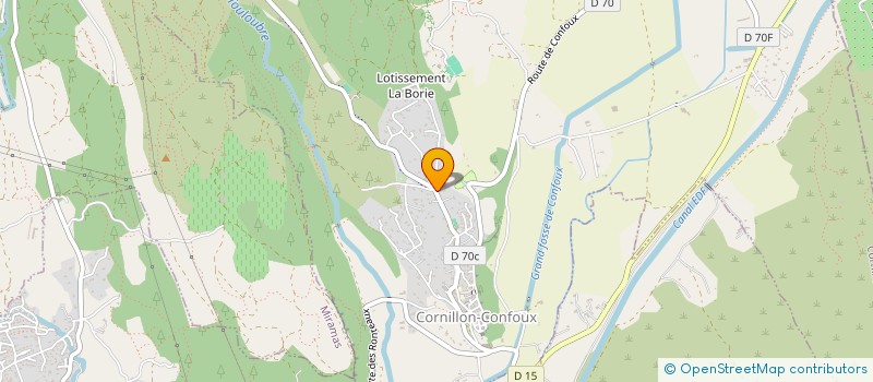 localisation de l'entreprise FLEUR DE TIARE à CORNILLON-CONFOUX