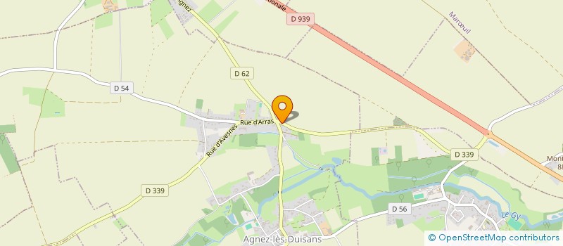 localisation de l'entreprise FLEUR DE VIE  AGNEZ-LES-DUISANS