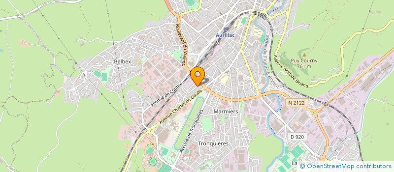 localisation de l'entreprise FLEUR DE VIE à AURILLAC