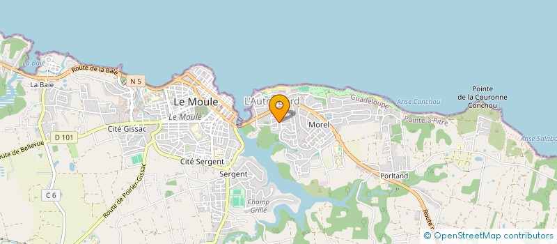 localisation de l'entreprise FLEUR DE VIE SERVICES à LE MOULE