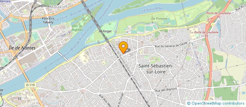 localisation de l'entreprise FLEUR DOREE à SAINT-SEBASTIEN-SUR-LOIRE