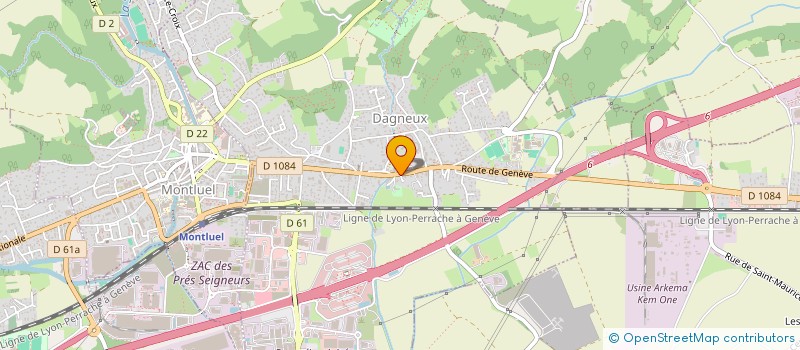 localisation de l'entreprise FLEUR ET NATURE à DAGNEUX