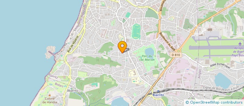 localisation de l'entreprise FLEUR JAUNE à BIARRITZ