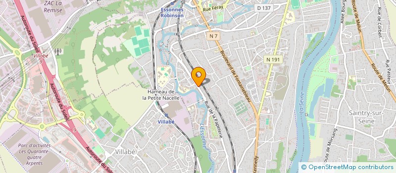 localisation de l'entreprise FLEUR PAYSAGE à CORBEIL-ESSONNES