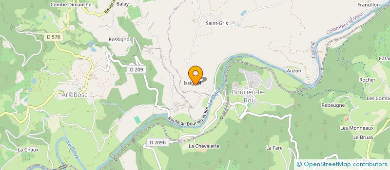 localisation de l'entreprise FLEUR SANTE à COLOMBIER-LE-VIEUX