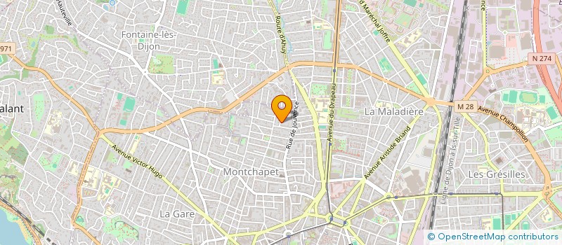 localisation de l'entreprise FLEURAL à DIJON