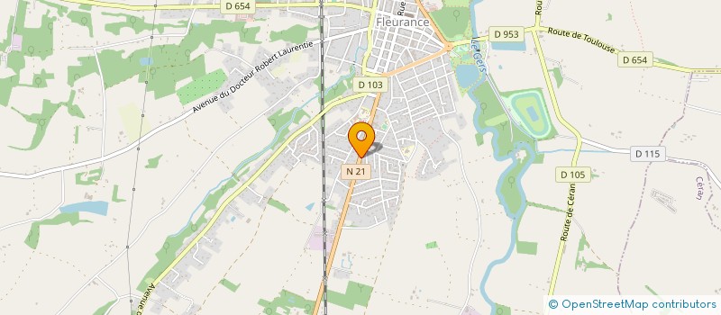 localisation de l'entreprise FLEURANCE IMMOBILIER  FLEURANCE