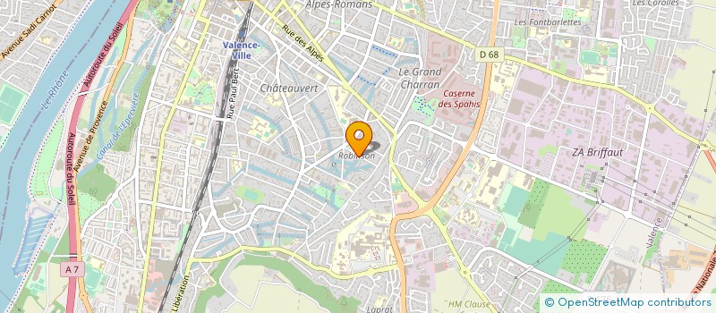 localisation de l'entreprise FLEURDAS  VALENCE