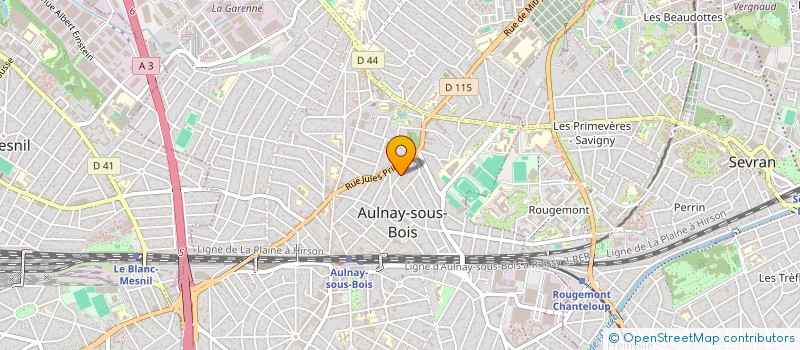 localisation de l'entreprise FLEURE CLEAN à AULNAY SOUS BOIS