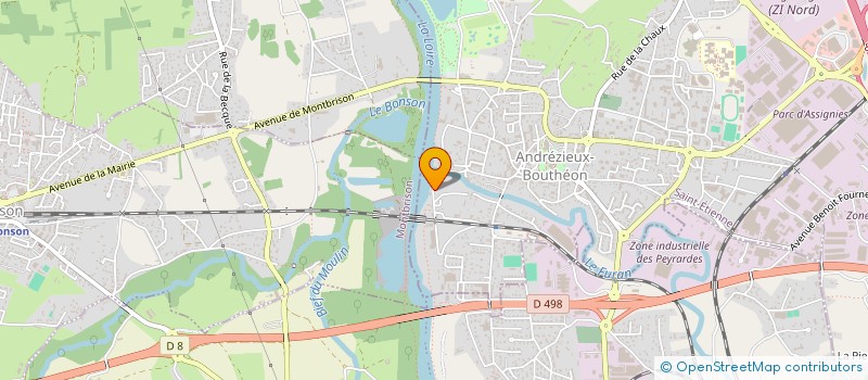 localisation de l'entreprise FLEURET SA  ANDREZIEUX-BOUTHEON