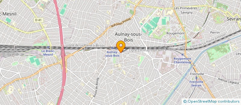 localisation de l'entreprise FLEUREVER à AULNAY-SOUS-BOIS