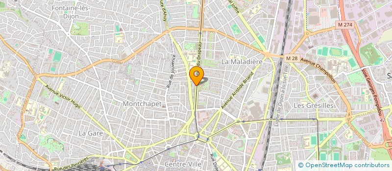 localisation de l'entreprise FLEUREY 25-26 à DIJON