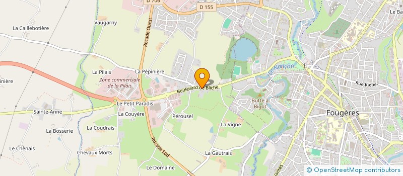 localisation de l'entreprise FLEURI'DELICES à LA CHAPELLE FLEURIGNE