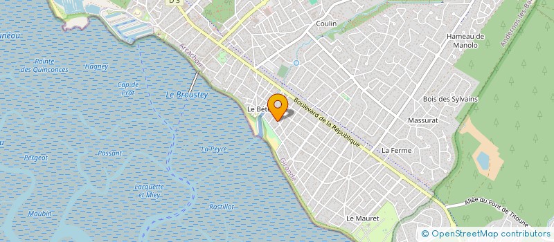 localisation de l'entreprise FLEURI IND  ANDERNOS-LES-BAINS