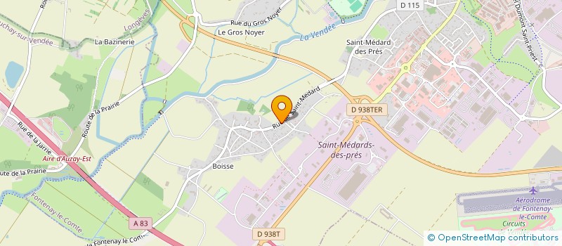 localisation de l'entreprise FLEURI'MO  FONTENAY-LE-COMTE