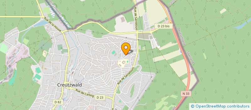 localisation de l'entreprise FLEURIE  CREUTZWALD
