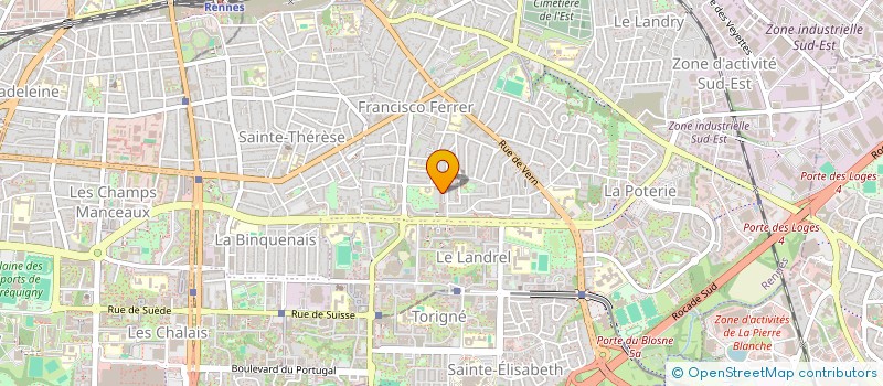 localisation de l'entreprise FLEURIE  RENNES