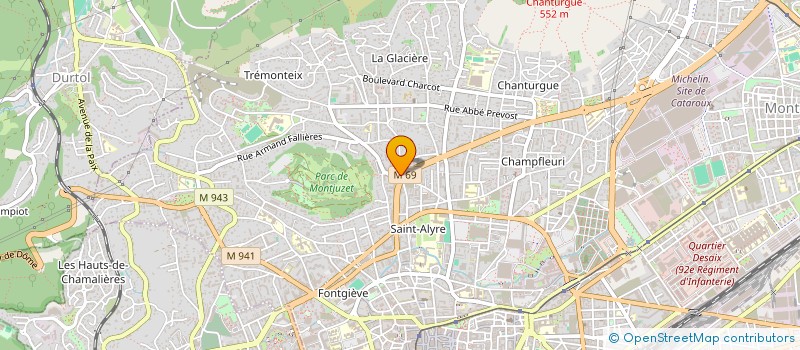 localisation de l'entreprise FLEURIES  CLERMONT-FERRAND