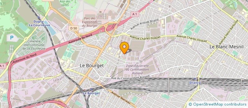 localisation de l'entreprise FLEURIS EXPRESS  LE BOURGET